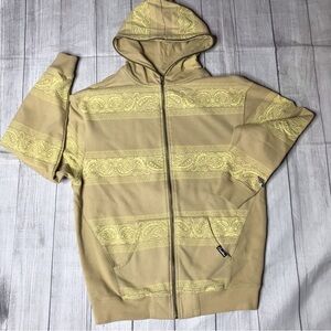 Crooks & Castles Vintage Zippered Hoodie Sweatshirt Size Large